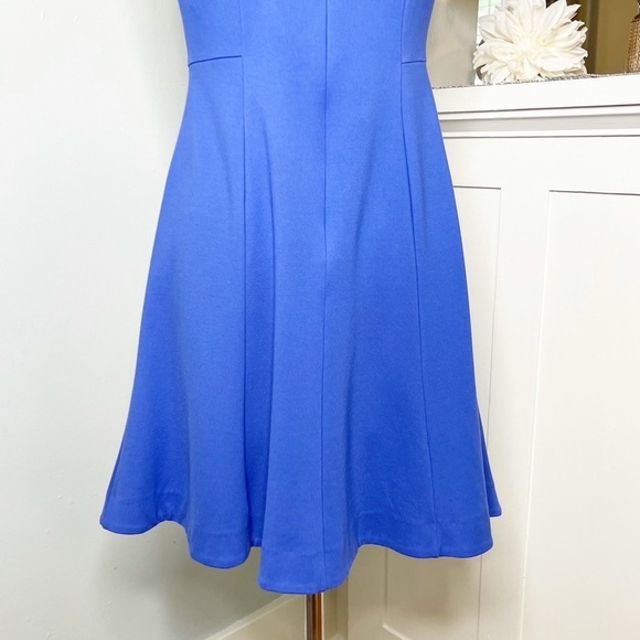 Talbots Blue Fit & Flare Party Dress Sleeveless XS 2 - Picture 8 of 10